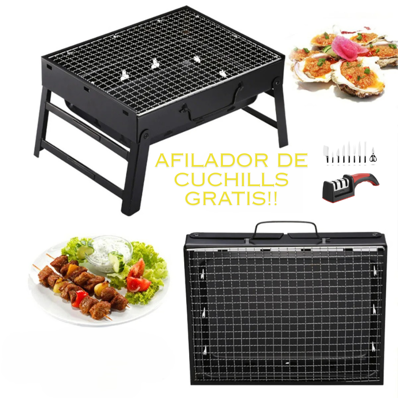 Parrilla Portátil + Afilador de Cuchillos ¡¡GRATIS!!
