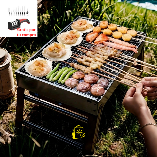 Parrilla Portátil + Afilador de Cuchillos ¡¡GRATIS!!